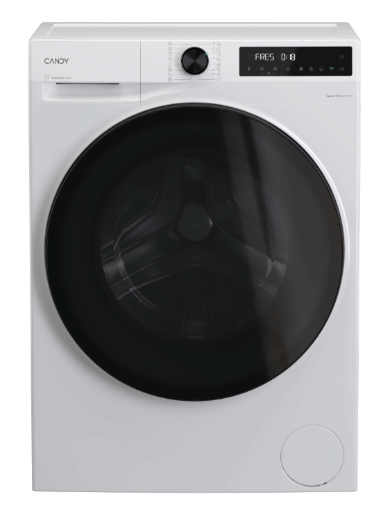 Candy Prowash 550, Lavatrice Carica Frontale 14 Kg, 30% Più Efficente Della Classe A, 1400 Giri, Bianco, Inverter, Vapore, Wi-fi, Smart Wash, Bp 414bl9-s