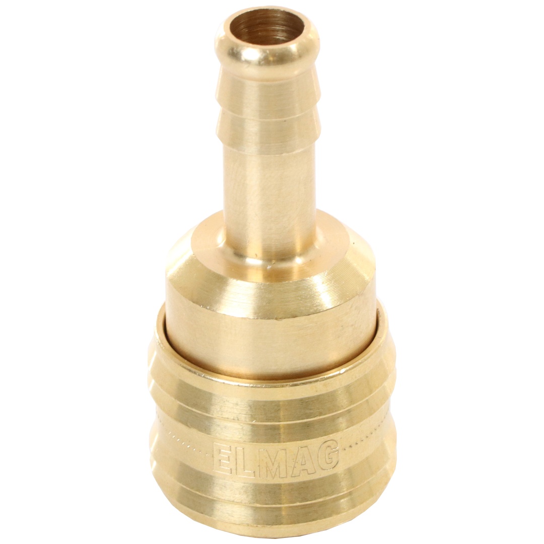 Elmag Kupplung Mit Schlauchtülle 9 Mm, Messing