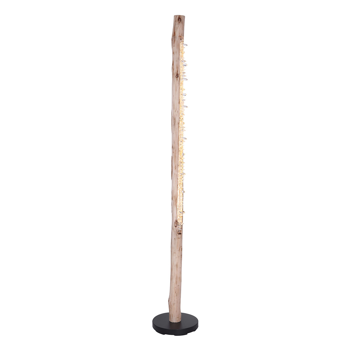 Led Stehleuchte Felicitas Natur-schwarz 151 X 23 Cm Warmweiß Stehleuchte - Globo