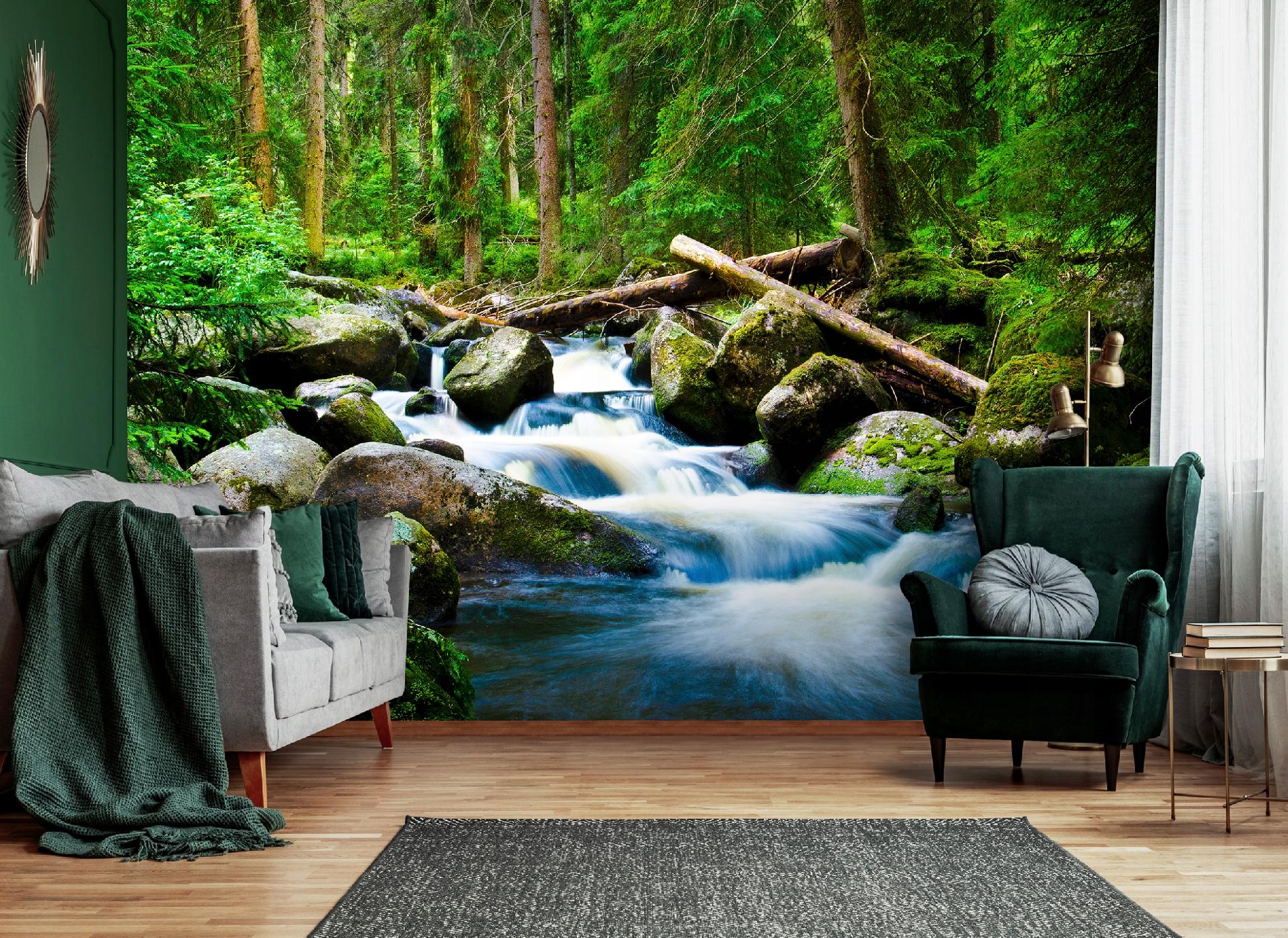 Vlies-fototapete Wald 150x105 Cm, Tapeten, Für Wohn Und Schlafzimmer, Vliestapete Wandtapete Tapete 3d Effekt- Inkl. Kleister - Wald, Wallarena