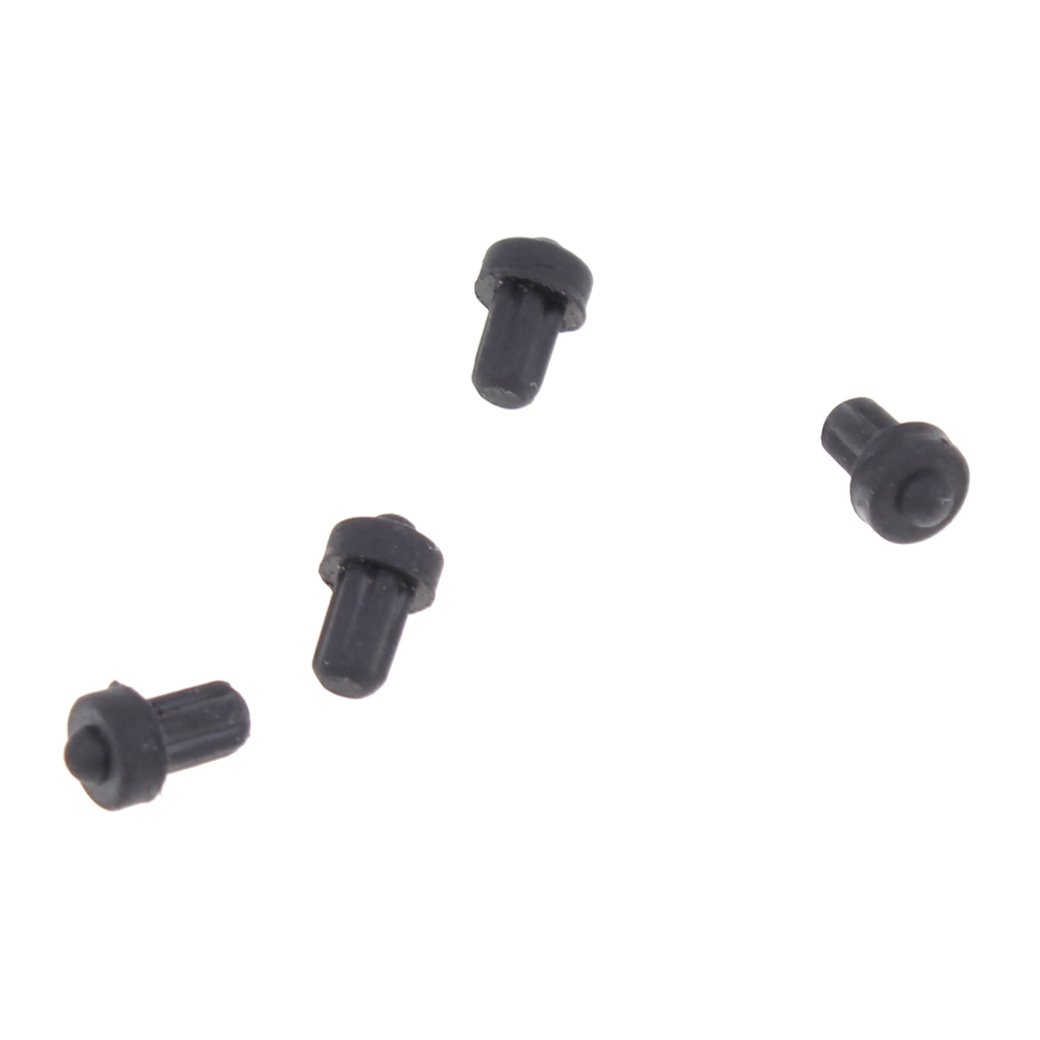 Whirlpool Schwarz - Ersatzteil - Gummipufferset Für Gasmuldengitter, Original - Ikea Bauknecht, Kitchenaid, Ignis, Indesit
