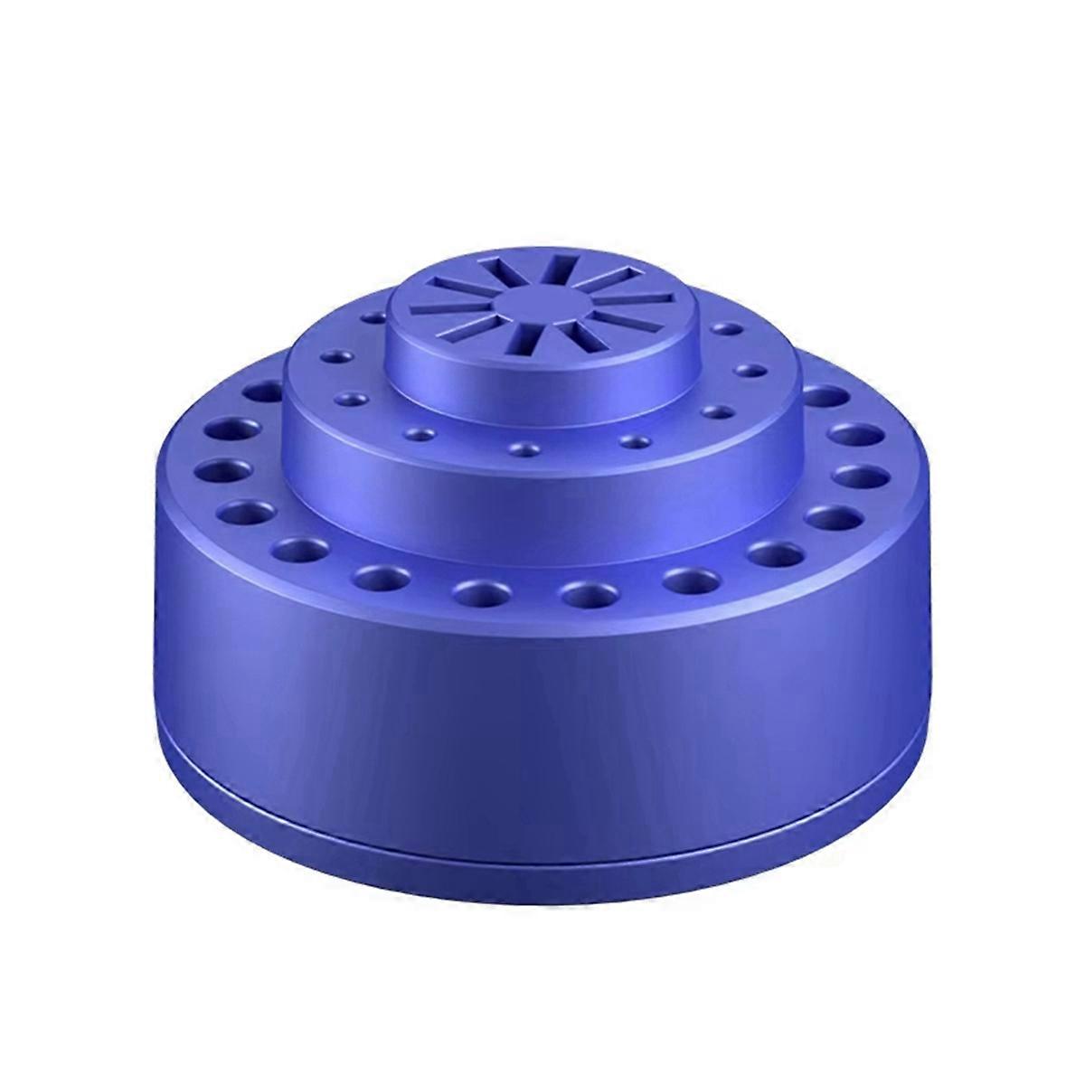 Organisateur rotatif à 360° pour outils de réparation, 38 emplacements, plastique bleu