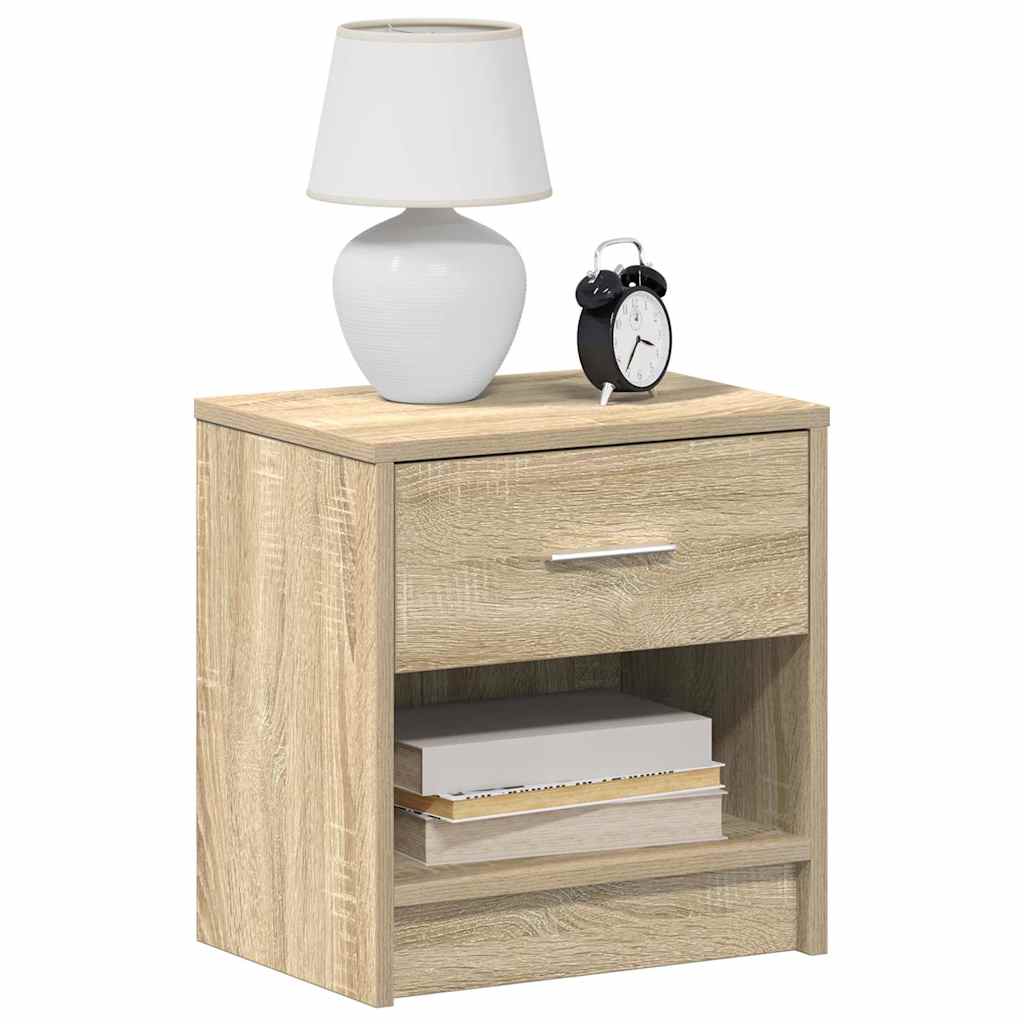 Comodino Con Cassetto Rovere Sonoma 39x28x41 Cm Vidaxl