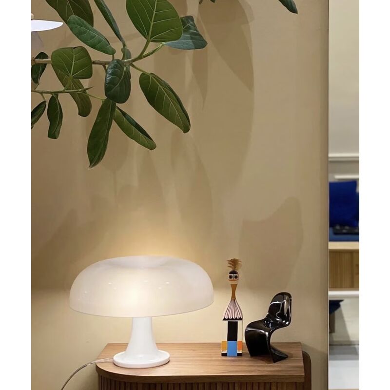 Lampe De Table Champignon Lampe De Table En Polycarbonate Blanc，4