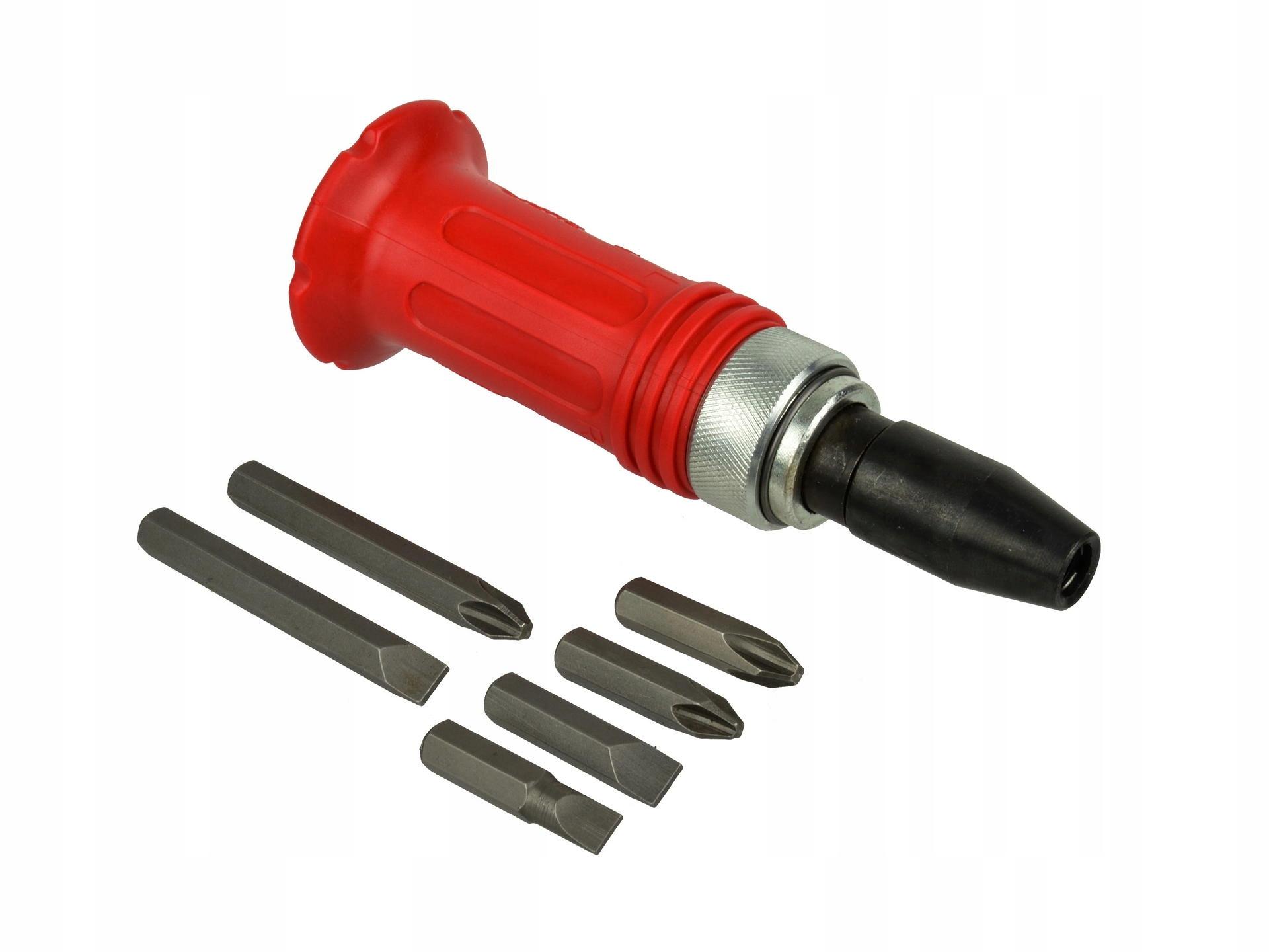 Schlag Schraubendreher Geko Metallisch Mit Adapter Und Koffer