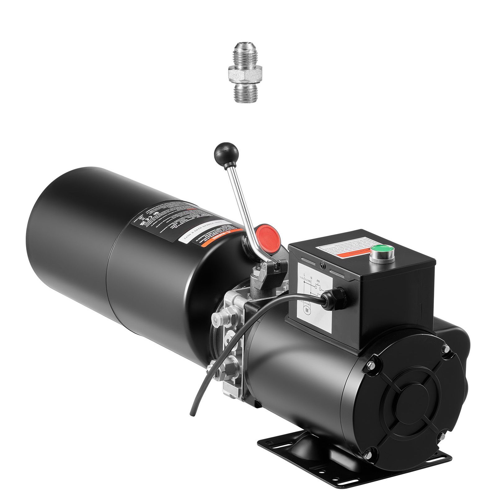 Centrale hydraulique simple effet, débit 6,3 L/min, pression max 22 MPa, pour benne et pont élévateur, 10 litres