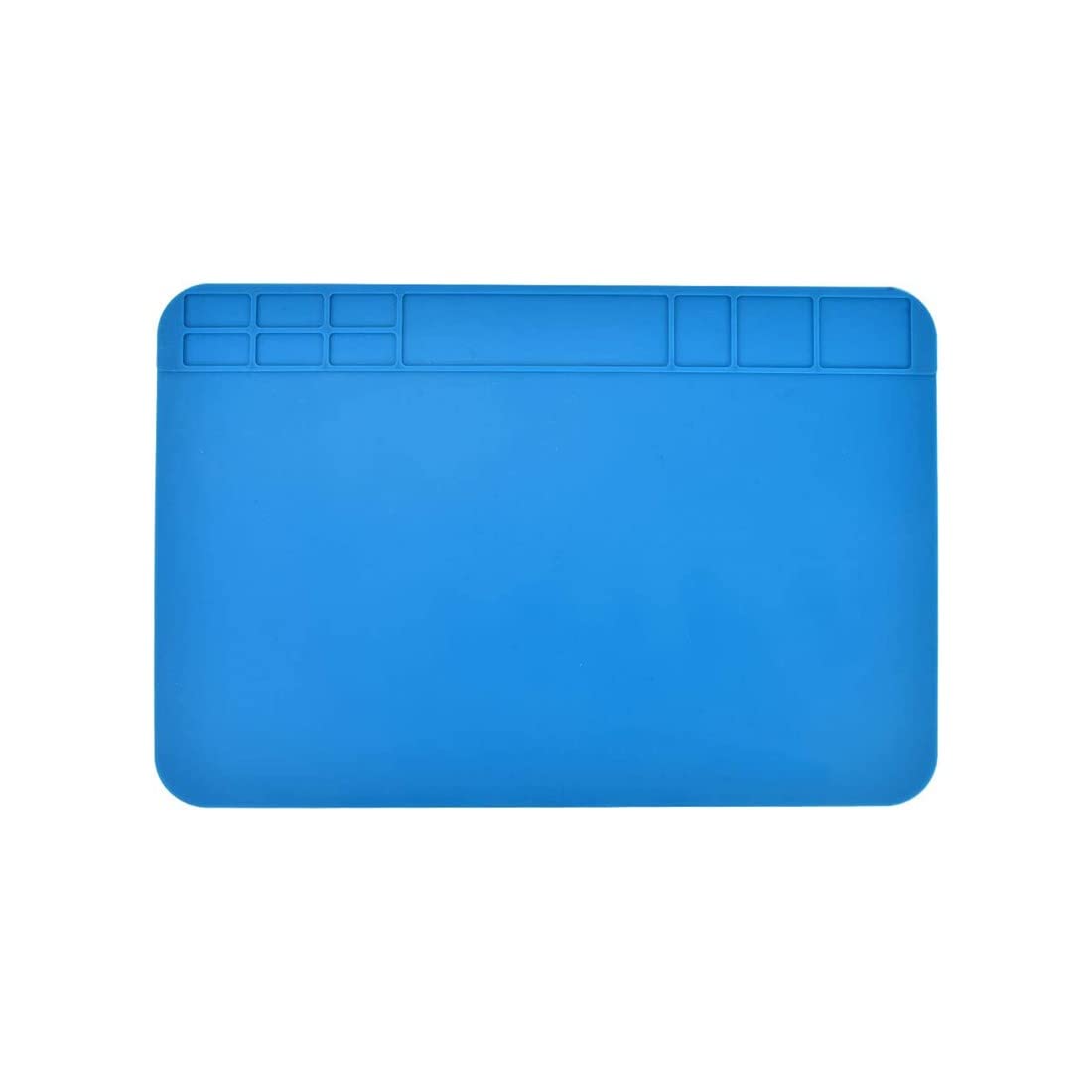 Tapis de soudure en silicone résistant à la chaleur, 30 x 20 cm, bleu, 1 pièce