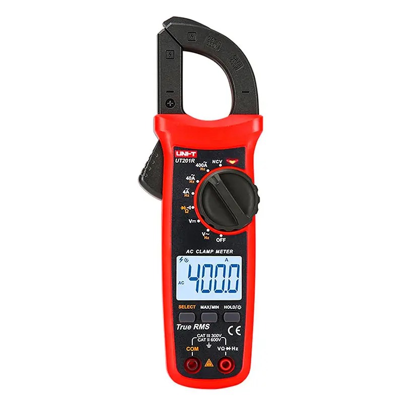 Uni-T Grau Multimeter, Ut201r Digital Clamp Meter (Cat Ii 600V, Cat Iii 300V, Zangenstrommesser) - Bild 4