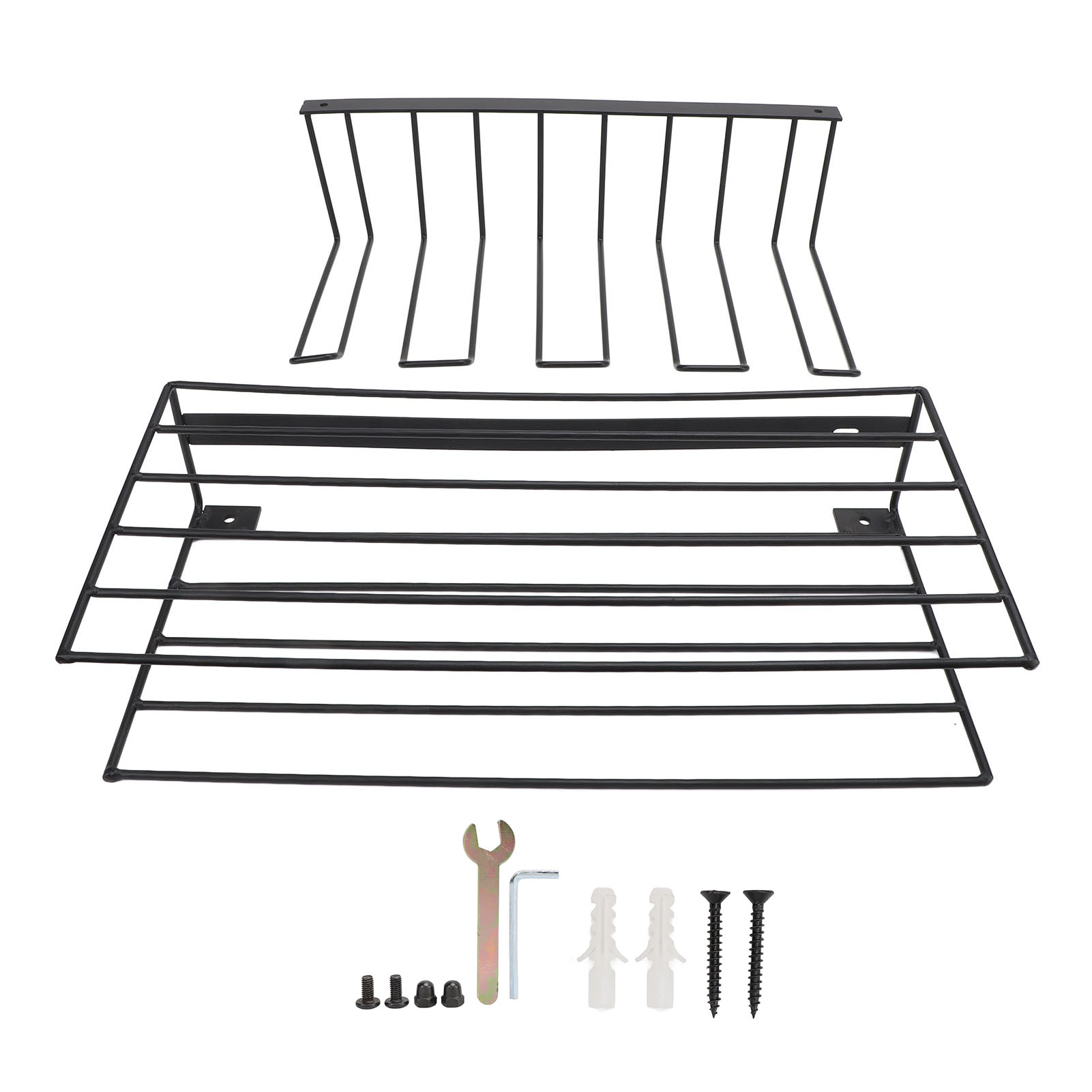 Support mural pour perceuse en fer soudé, organisateur d'outils électriques, 39,6 × 17,8 × 22,4 cm