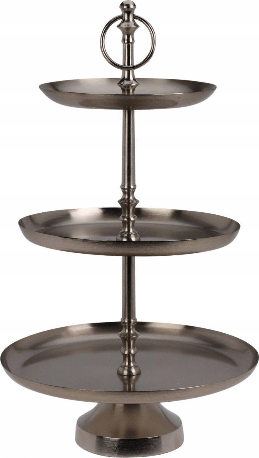 Home-styling-collection Espositore Decorativo Argento 50 Cm