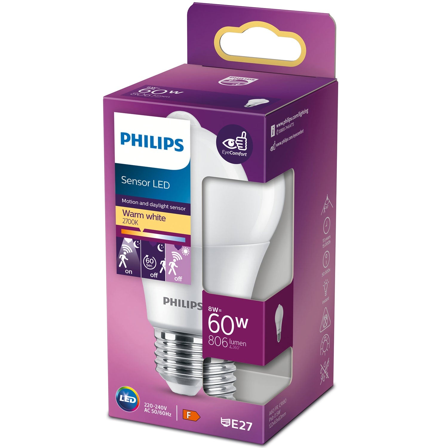Philips Licht - Led 78273300 Led Eek F (A - G) E27 8 W = 60 W Warmweiß (Ø X L) 6.25 Cm X 12.2 Cm 1 St. - Bild 8