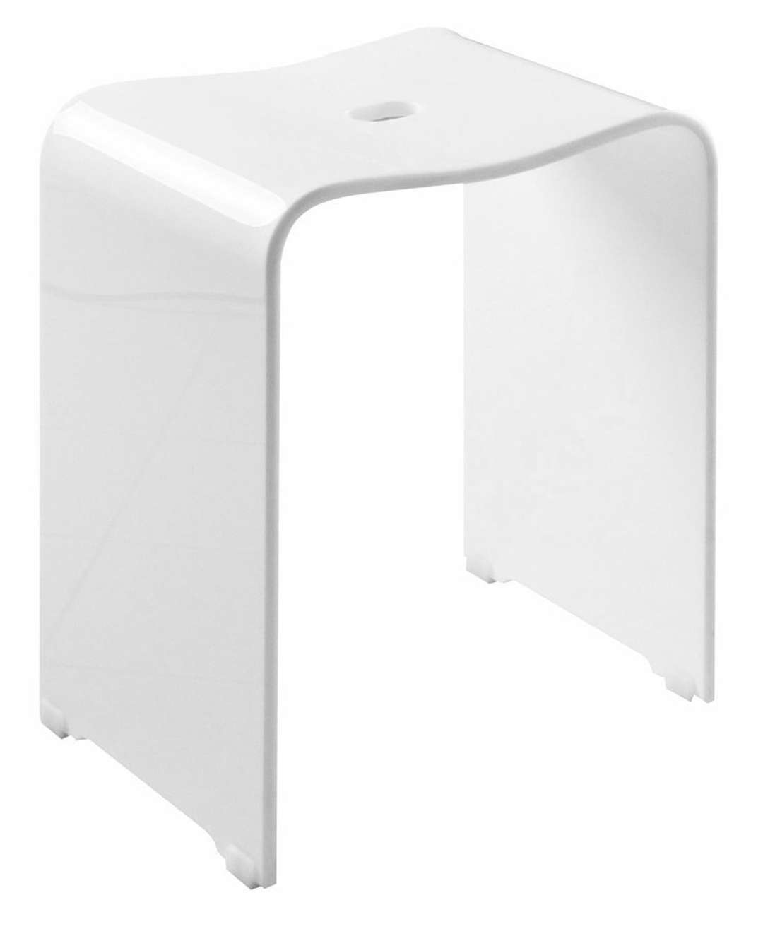 Sapho Ridder Accessoires - Badezimmerhocker, Mattweiß A211101