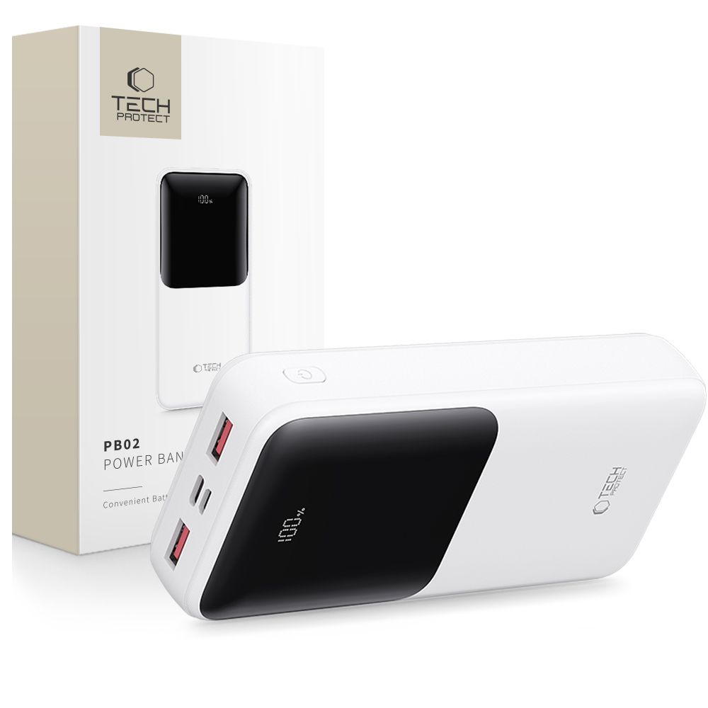 Tech-Protect PB02 20000mAh 225W - White - 20000 mAh - Bild 3