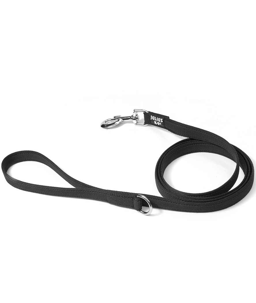JULIUS-K9 Hundeleine gummiert - Schwarz / 14 mm, mit Handschlaufe 5 m (218GM-S5) - Image 3