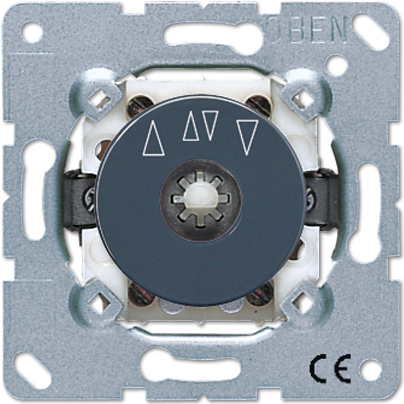 Jung Interruttore Rotativo Per Tapparelle, Invertitore/pulsante 1 Polo (1 Motore), 10 A 250 V , Antracite, Up 1234.10