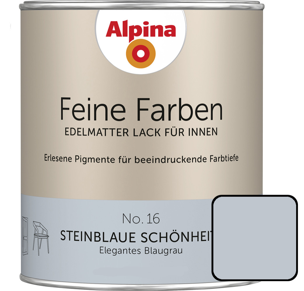 ALPINA FARBEN Buntlack »Feine Farben«, 0,75 l, blaugrau - Image 3
