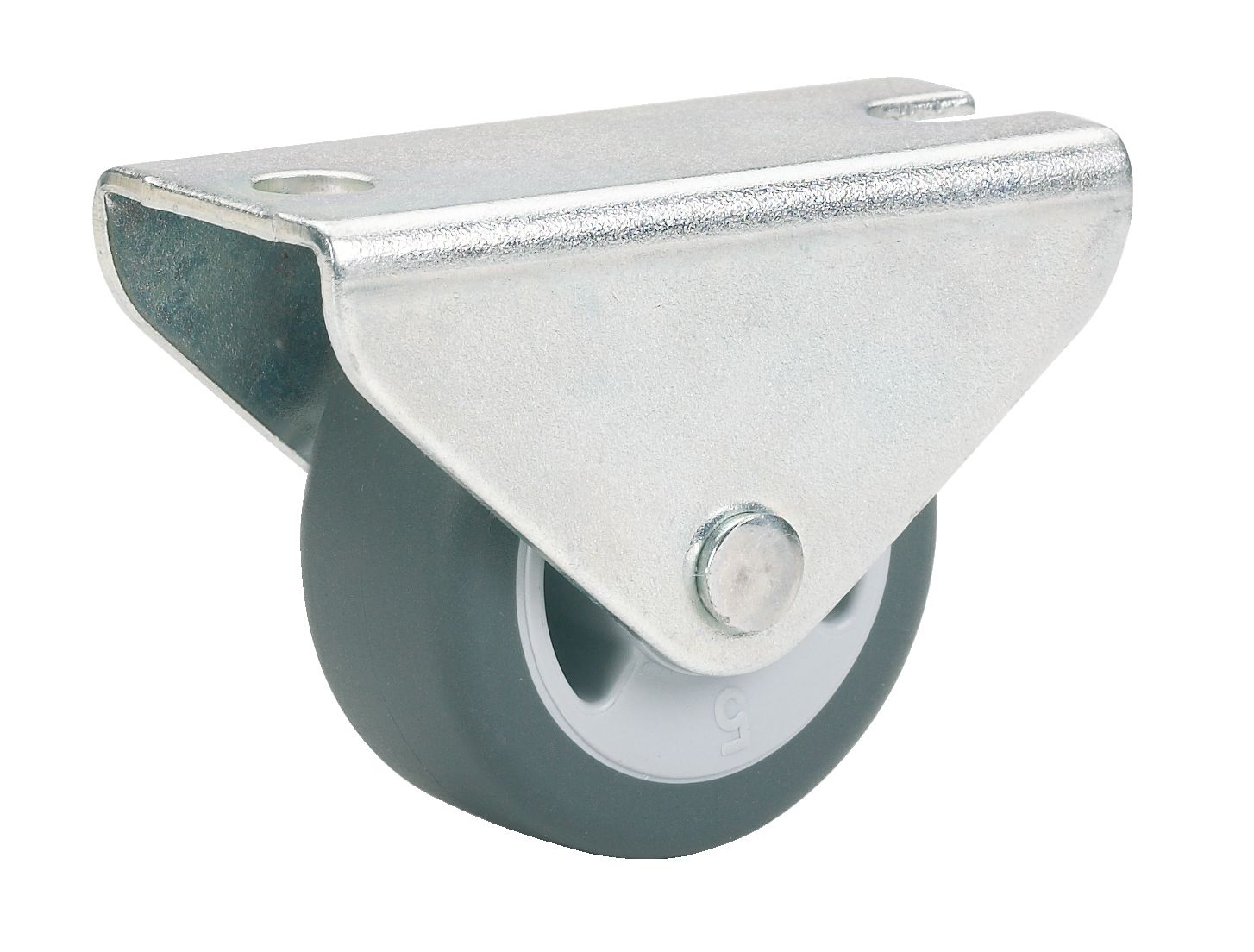 Dörner + Helmer Grau/Silber Möbelrollen, Möbel-Bockrolle - Image 4