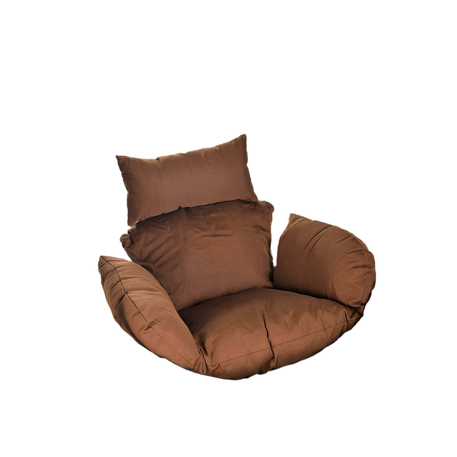 HOME DELUXE Polyrattan Hängesessel CIELO - Grau/Braun nur Kissen
