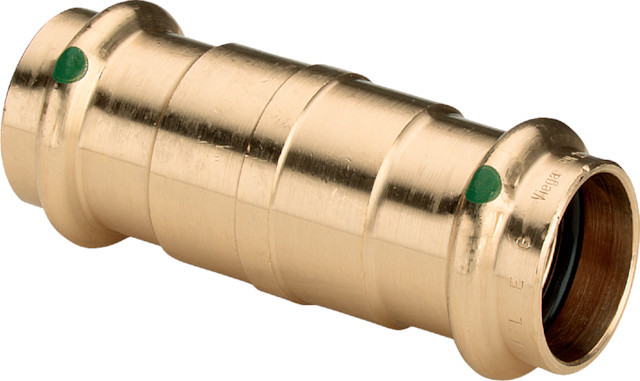 Viega Rot Sanpress Schiebemuffe 122133 28 Mm, Guss Oder Siliziumbronze, Sc-Contur