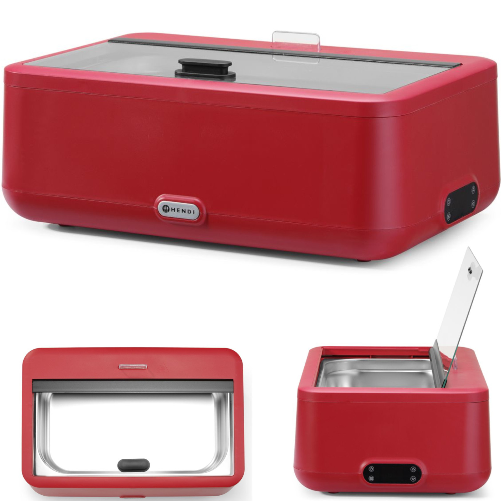 Hendi Rot Chafing Dish Uniq,, Designed By Robert Bronwasser, 220-240V/700W, 607X402x(H)245Mm, Speisewärmer, - Bild 5