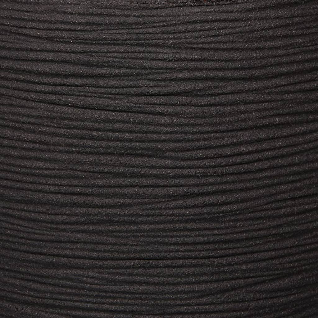 Capi Jardiniere Nature Rib 43x41 cm noir KBLR933 424234