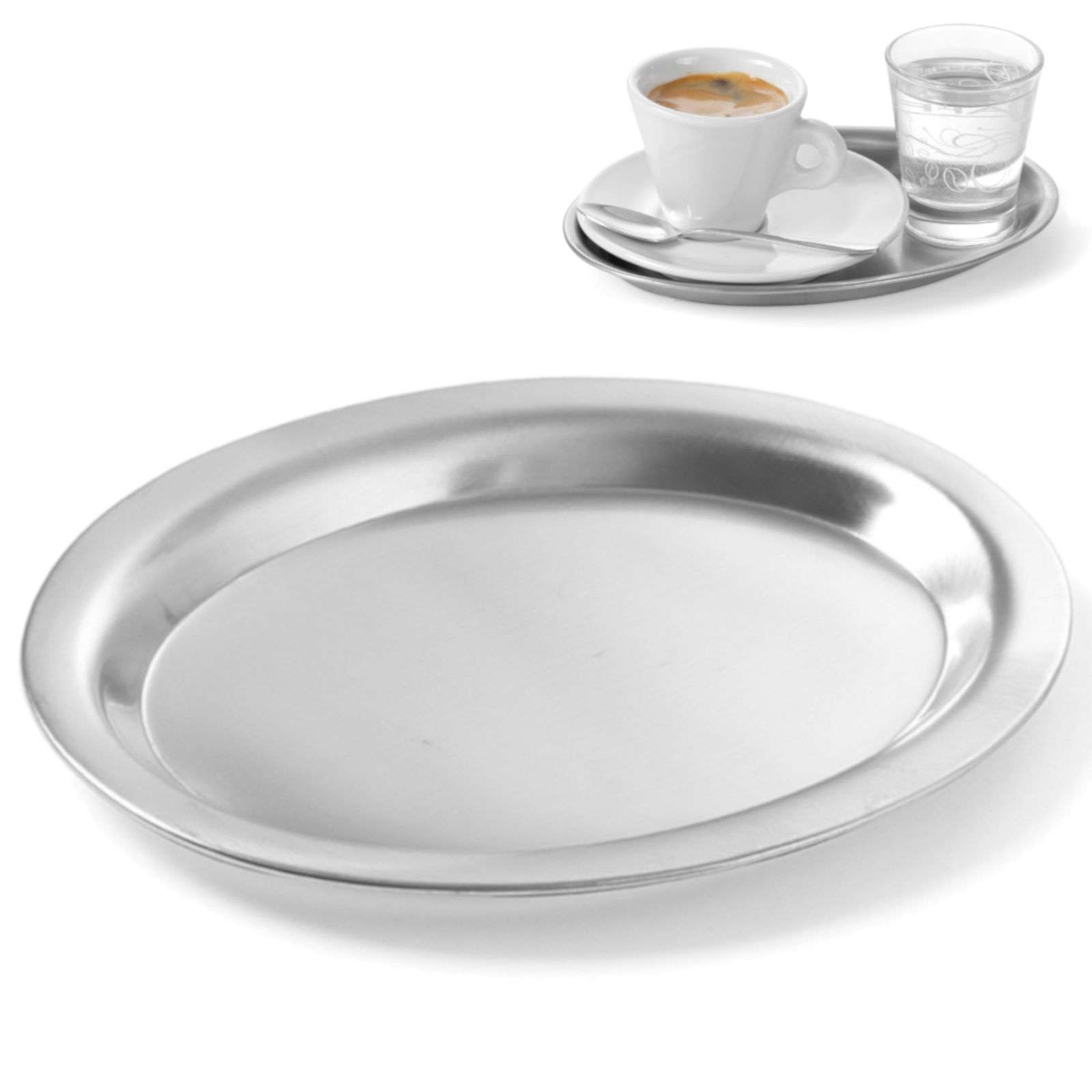 HENDI 405000 Serviertablett, Tablett, Kaffeetablett, oval, 200x140mm - Bild 3