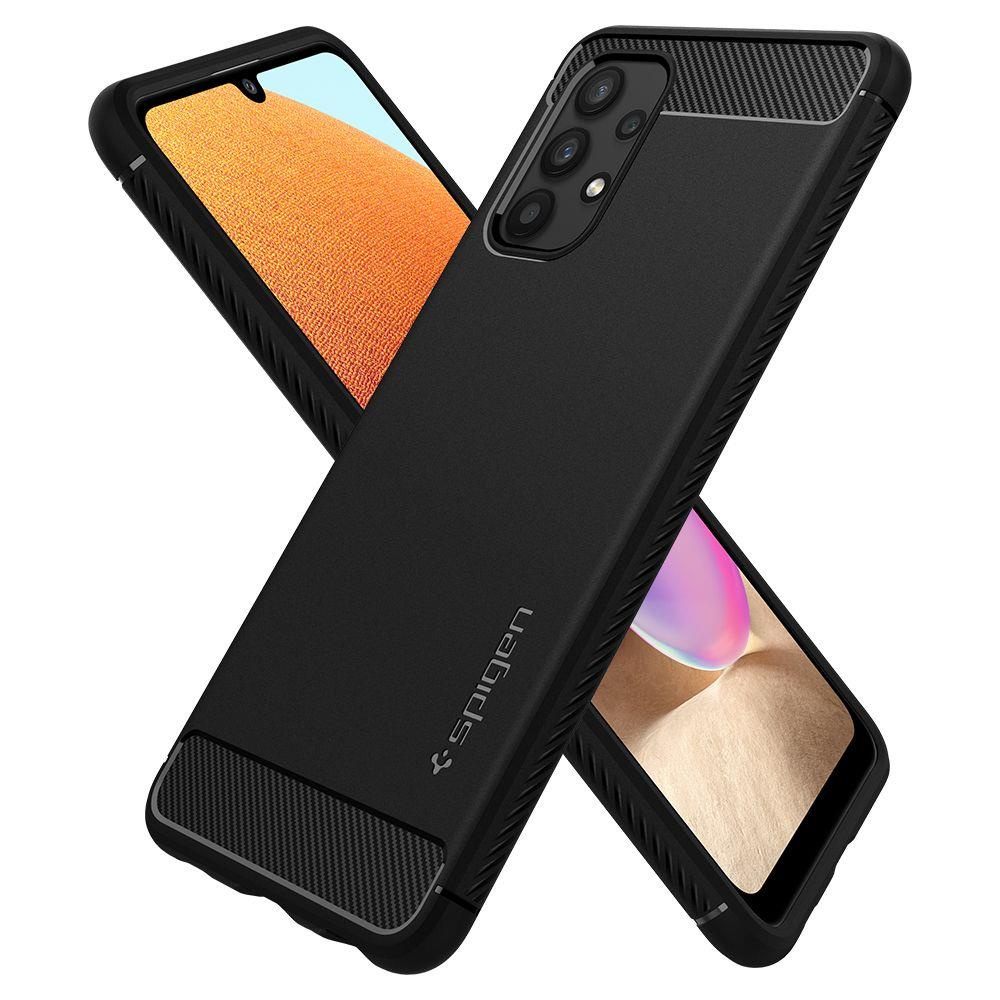 Spigen Schwarz Rugged Armor Galaxy A52 / A52s Matt
