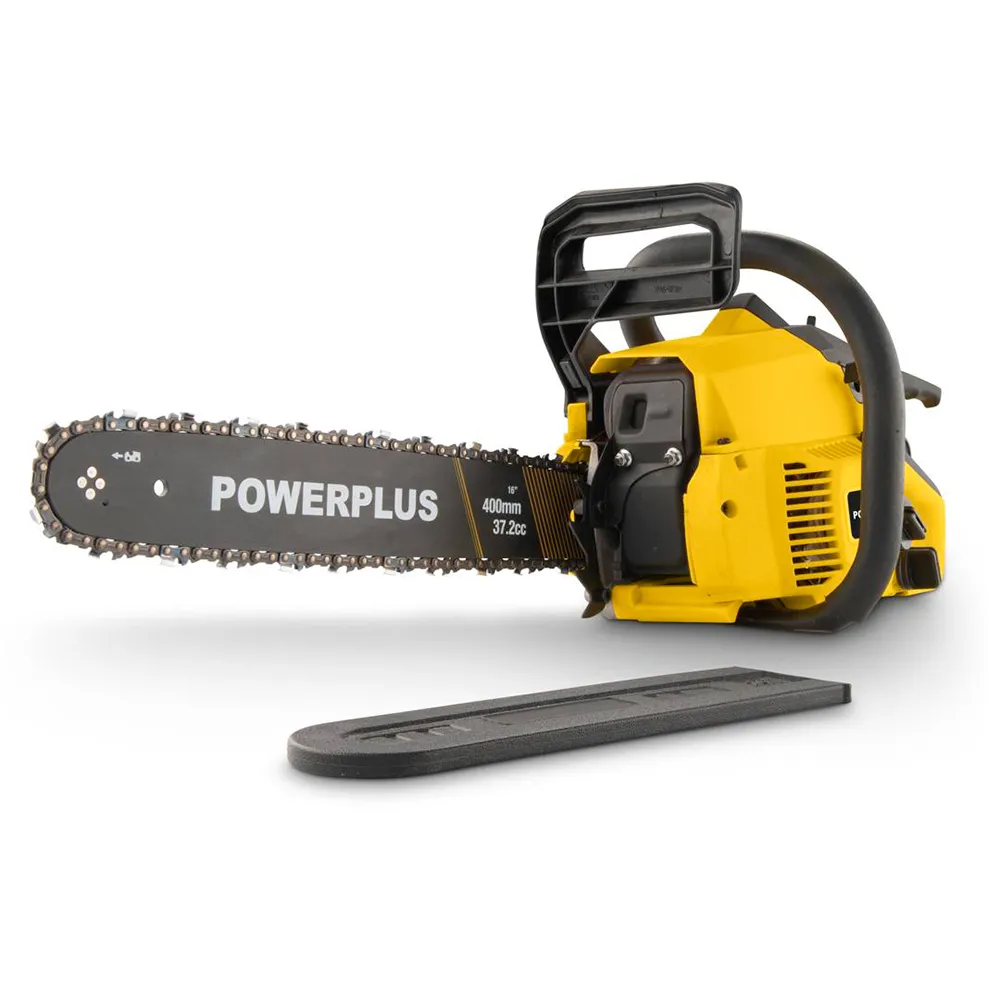 Kettensäge Powerplus 37cc Antivibrationssystem Schnellstoppbremse