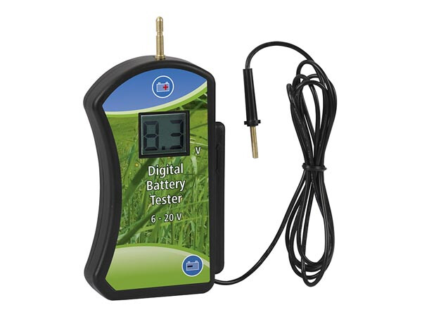 Corral Schwarz Digital Batterietester, 6 V - 20 V