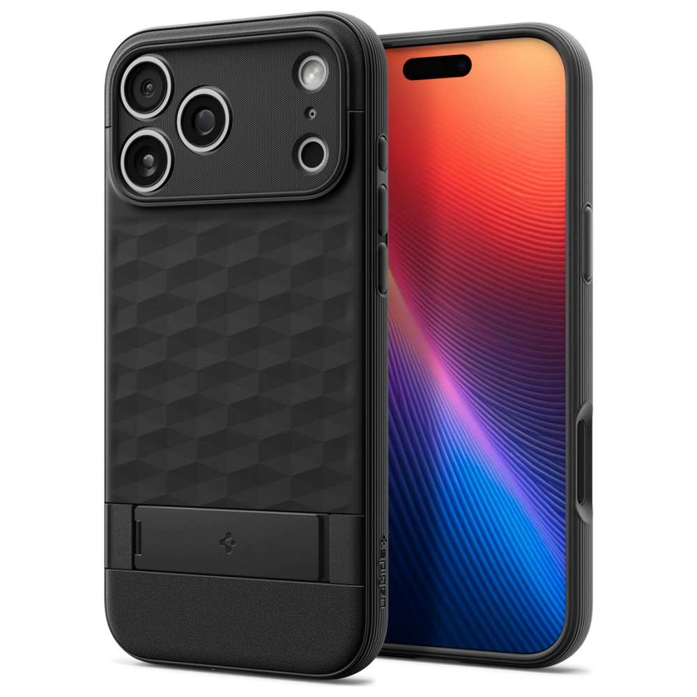 Spigen Schwarz Funda Para Móvil Parallax S Tpu Mit Magsafe Und Ständer Für Iphone 17 Pro - Bild 5