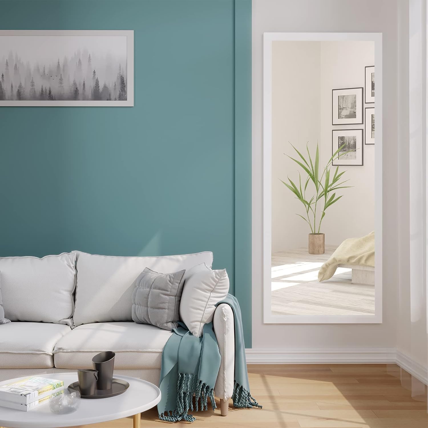 Keepbuying - Miroir Mural Suspendu Haute Définition Avec Membrane