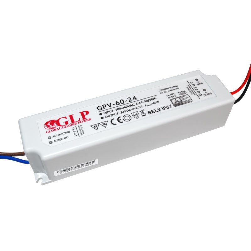 Global Leader Power Glp Gpv-60-24 Led Netzteil 60W 24V 2.5A Ip67 Schaltnetzteil Cv