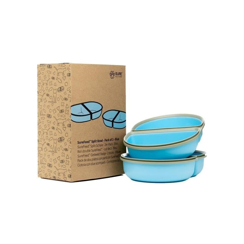 Surefeed Blau Zubehör Doppel-Ersatzschale 2 Stück, (40 Cl), Futternapf - Bild 3