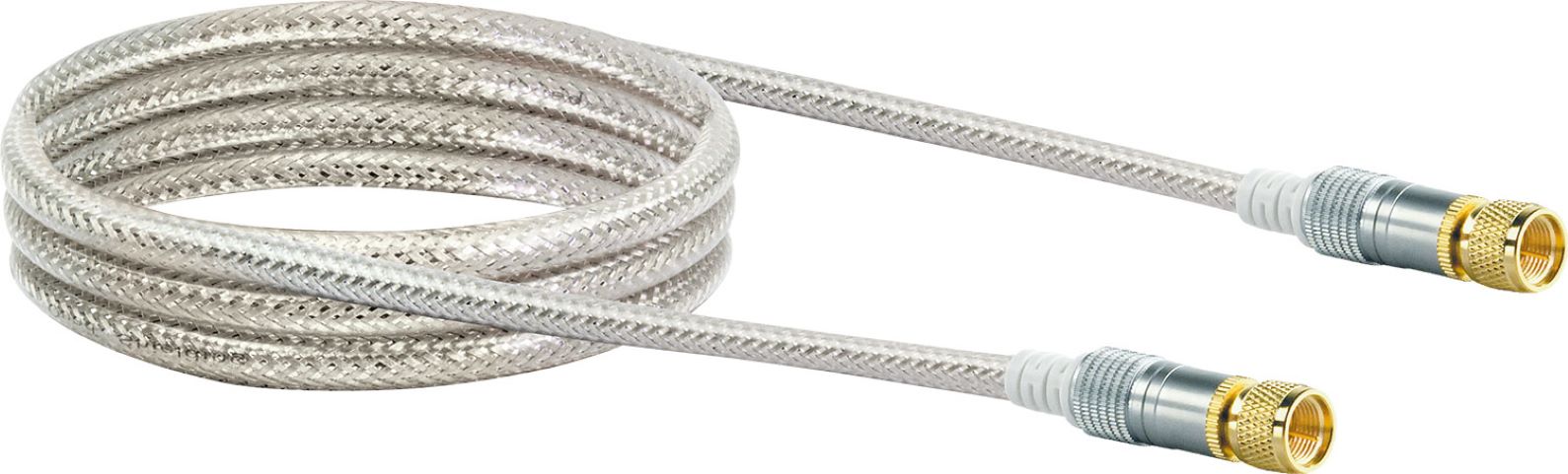 Schwaiger Gmbh - Schwaiger Sat Anschlusskabel Kvchd15 532 (110db) Transparent, 1,5m, 1x F Stecker / 1x F Stecker Antennen & Koaxkabel