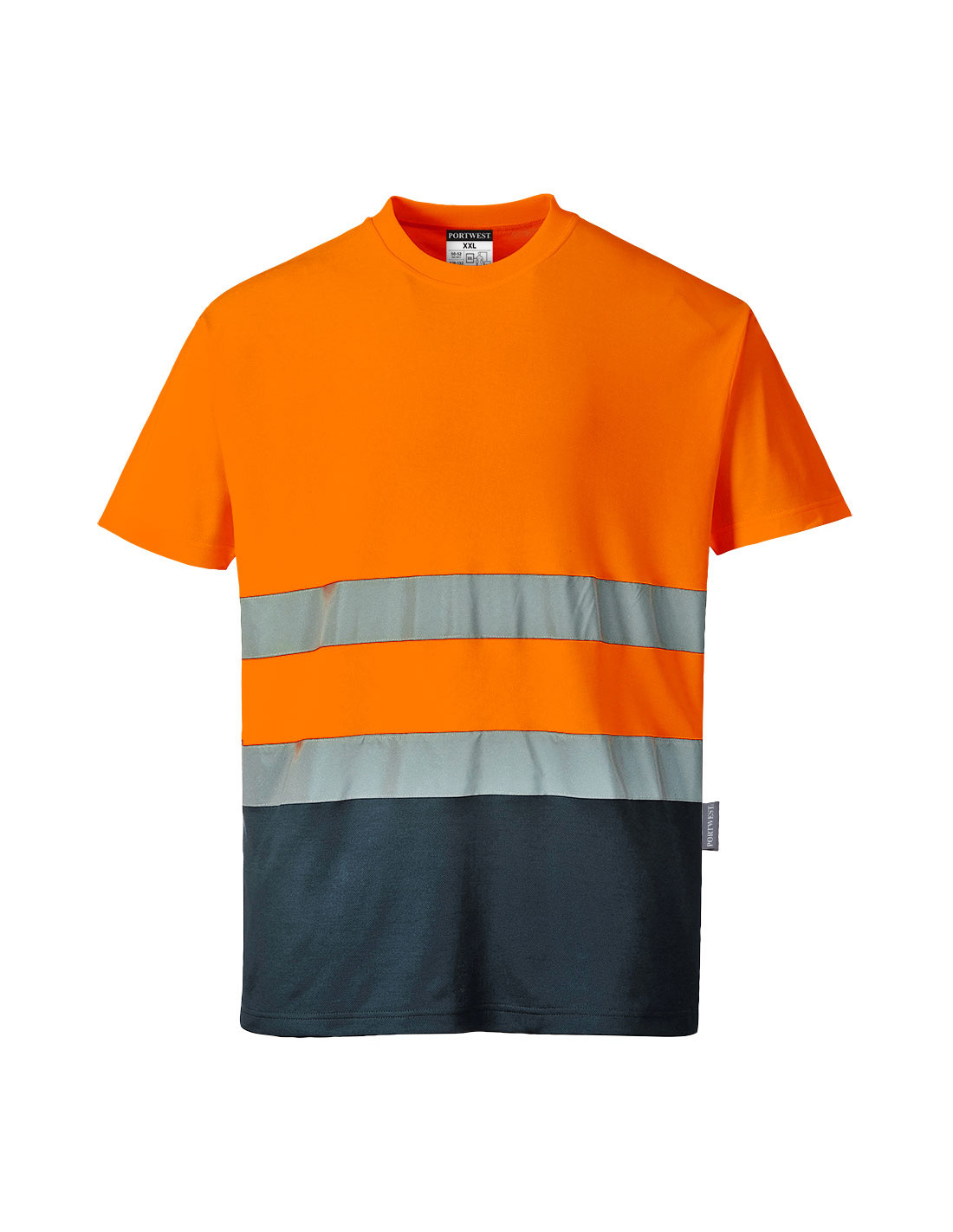 Portwest Hi-Vis Cotton Comfort Kontrast T-Shirt Kurzarm - Bild 3