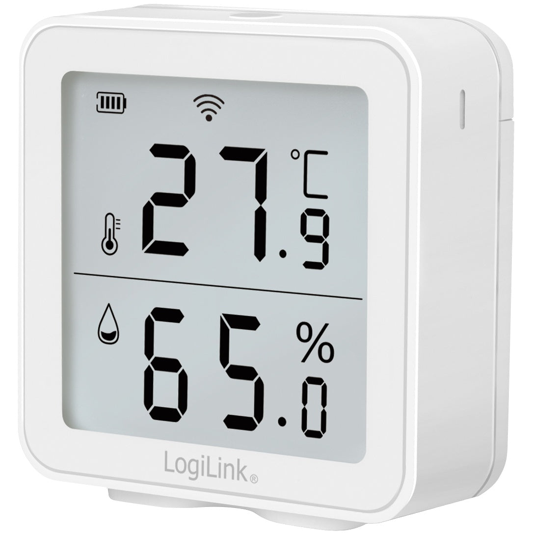 Logilink Weiss Thermo-Hygro-Messgerät, Thermometer + Hygrometer, - Image 3