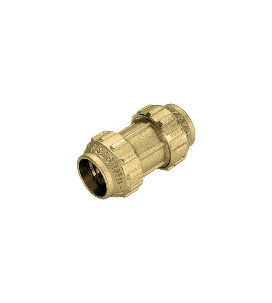 Raccordo Diritto Doppio In Ottone Tiemme Misura Diam. 50