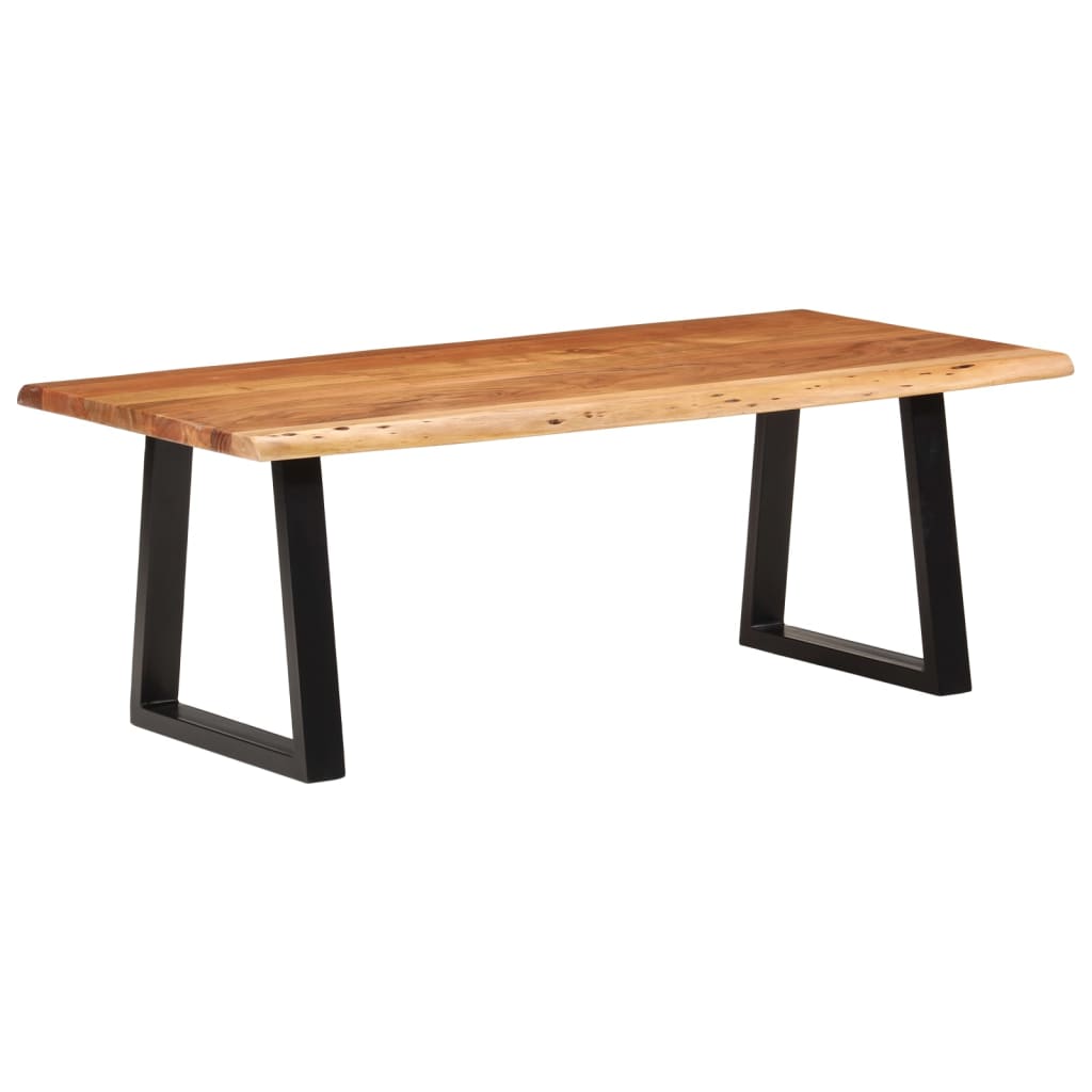 Vidaxl Table Basse 110x55x40 Cm Bois Massif D'Acacia