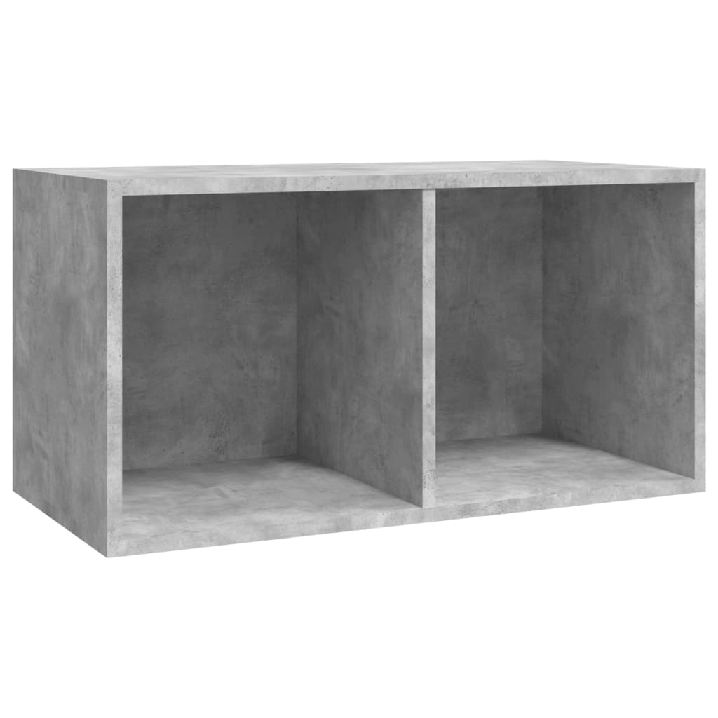 Vinyl Storage Box Concrete Grey 71x34x36 Cm Engineered Wood Vidaxl