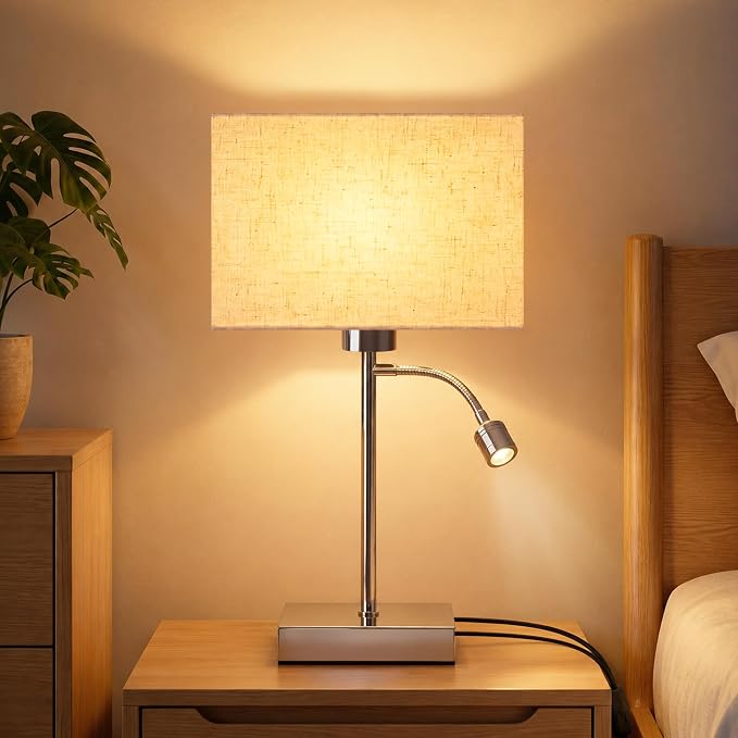Gbly Lampe De Table Led Avec Câble Lampe De Lecture Col De Cygne 360°