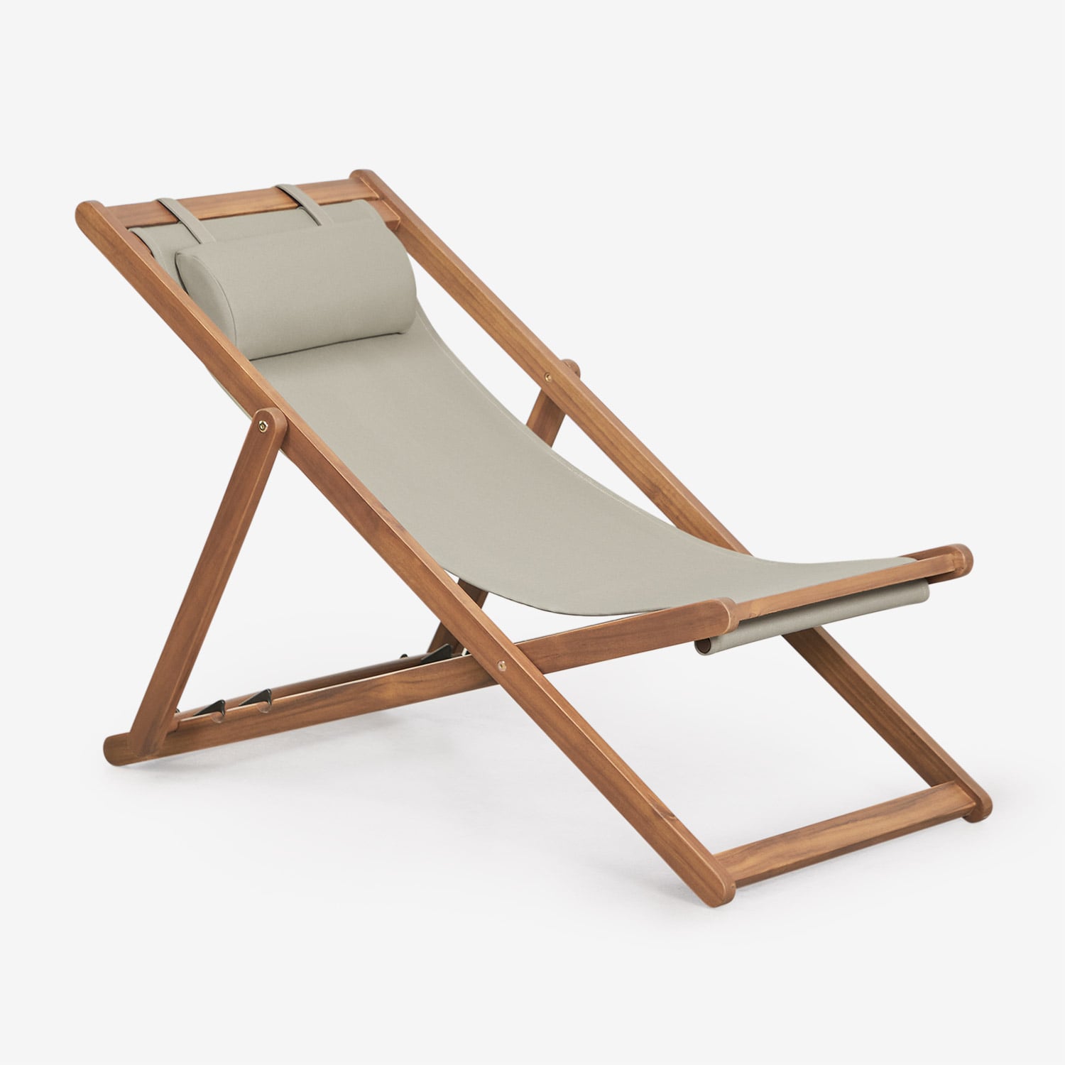 Hamaca Pliante En Bois Avec Coussin Kardis Sklum Vert Kaki