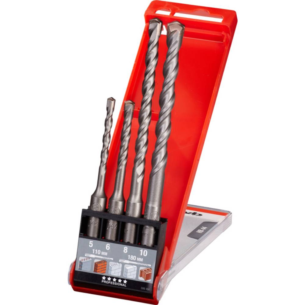Kwb - 240500 Acier 40cr Jeu De Forets Pour Marteau-perforateur 4 Pièces 5 Mm, 6 Mm, 8 Mm, 10 Mm Sds-plus 1 Set — photo de l’offre ManoMano