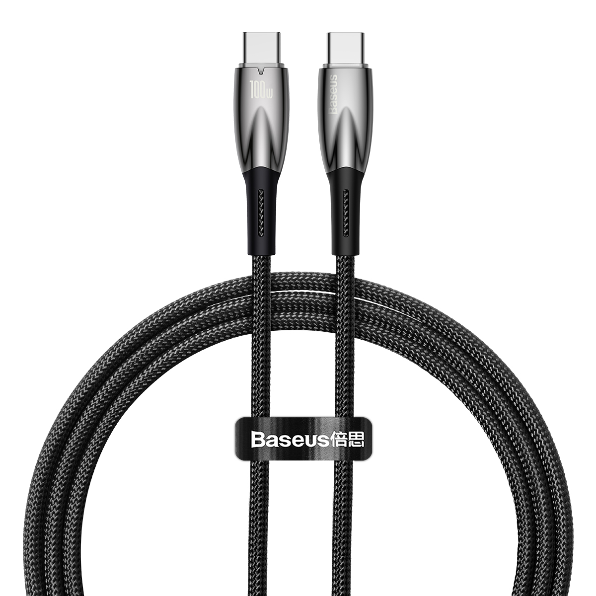 Joom Baseus Schwarz Kabel Usb-C Auf Usb-C Glimmer, 100W, 1M (Schwarz) - Bild 5