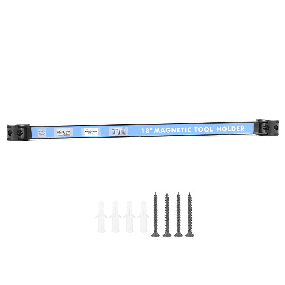 Barre de rangement magnétique pour outils, fixation murale aimantée, 46 cm, MRTRS