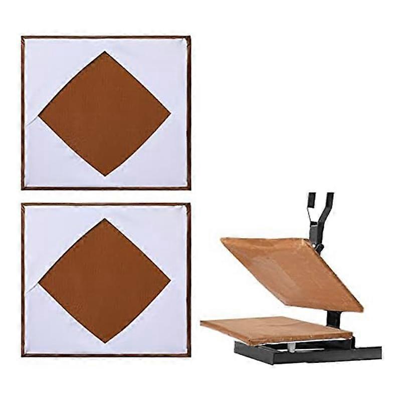 Housse de protection pour plateau de presse à chaud en PTFE et polyester, 38 x 38 cm, lot de 2