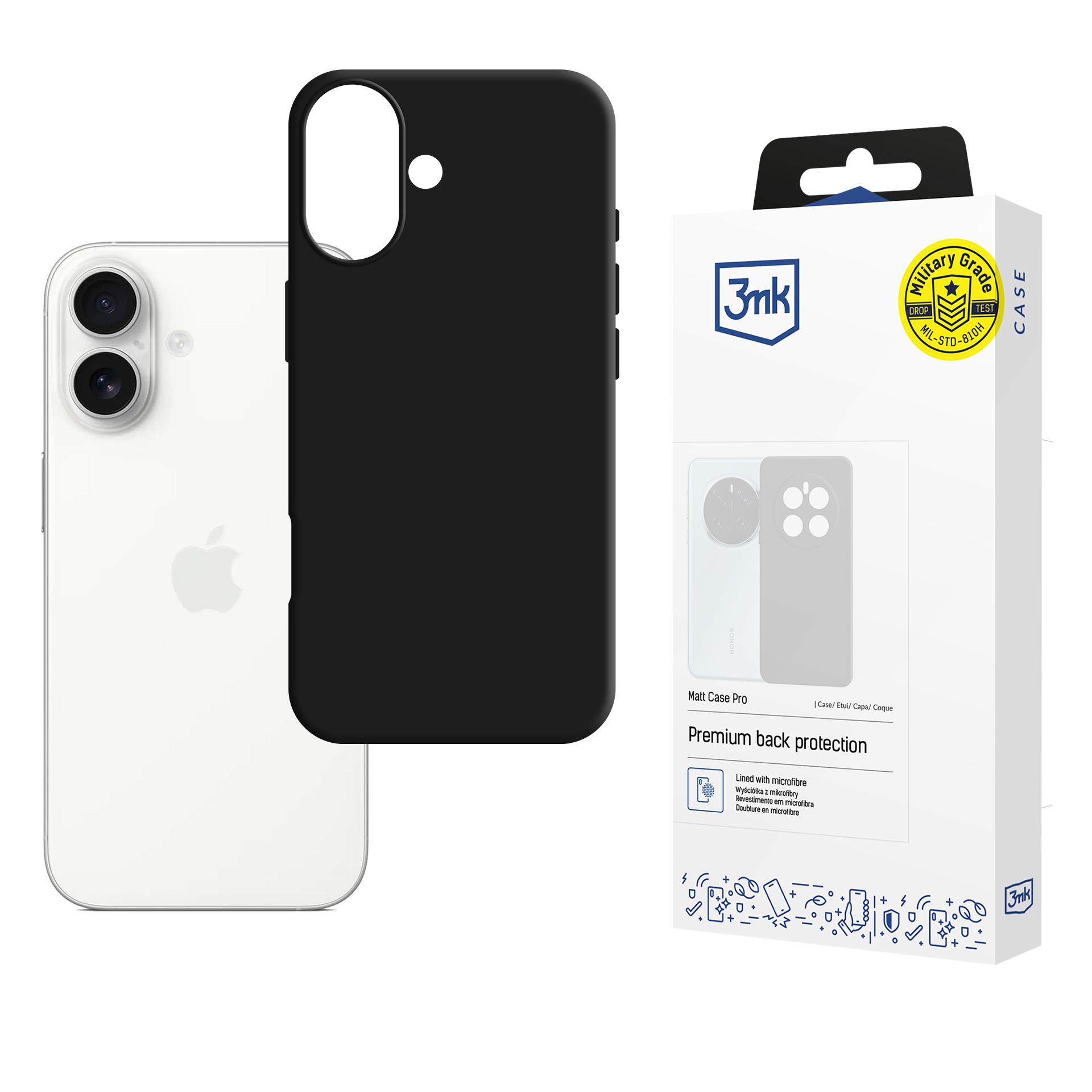 Oem Schwarz Apple Iphone 17 - 3Mk Matt Case Pro