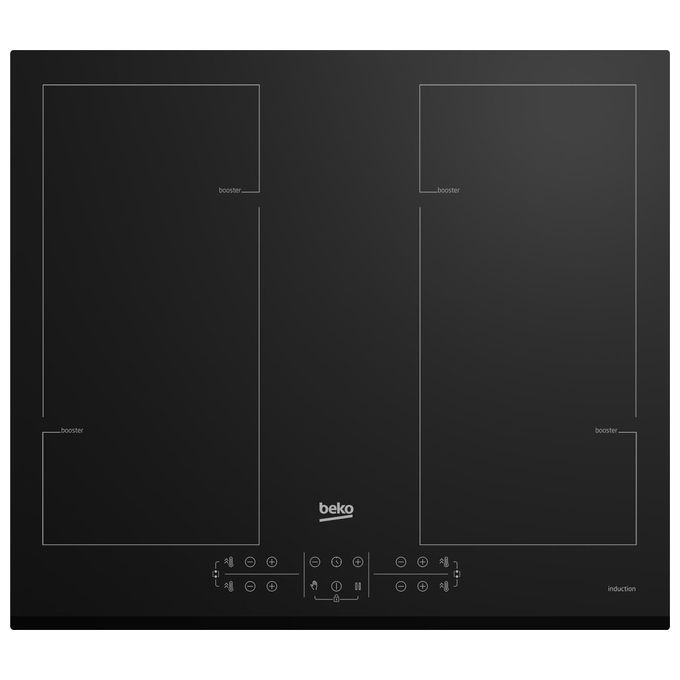 Beko - Piano Cottura A Induzione 60cm 4 Fuochi 7200w Nero - Hii64206f2mt