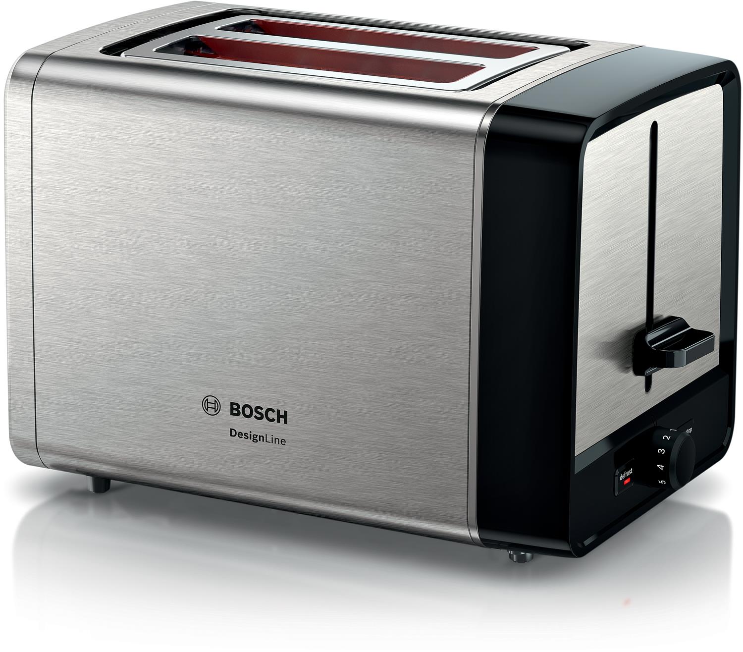 Bosch Tat5p420de Toaster, Kompakt Designline, Edelstahl Silber - Image 5