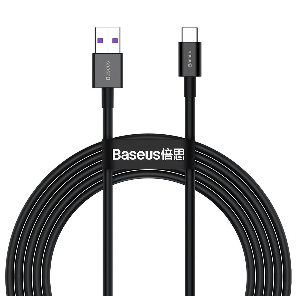 Tresice France Schwarz Hochwertiges Kabel Für Huawei Usb – Usb-C 11V / 6A Supercharge 2M –