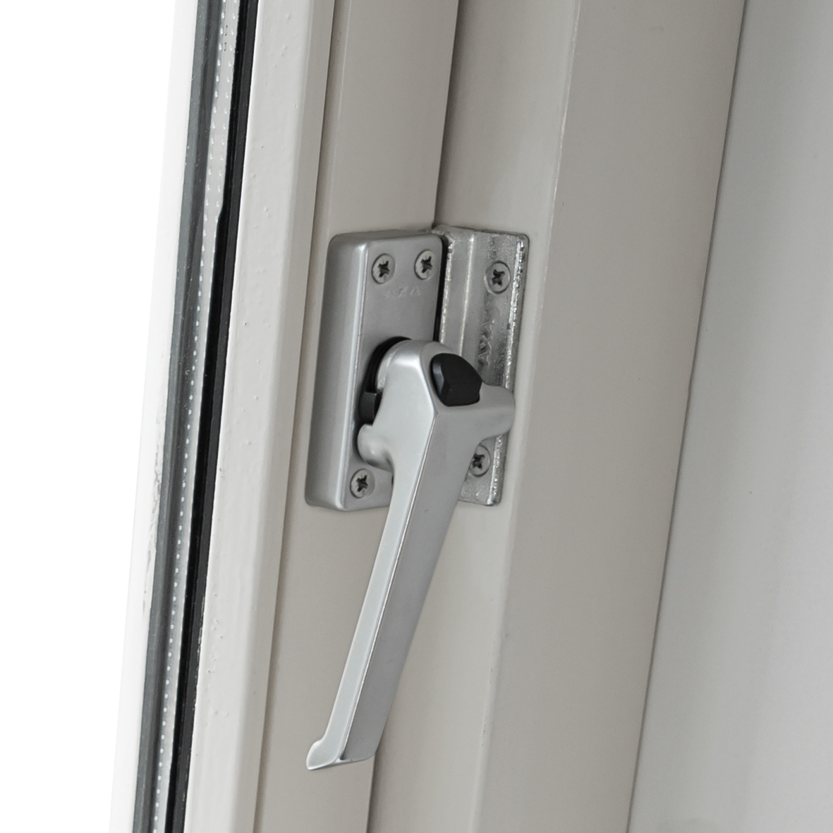 Axa Fensterverriegelung - Modell 3308 - Fenstergriff - Abschließbar Mit Drehknopf - Nach Links Außen Drehend - Aluminium